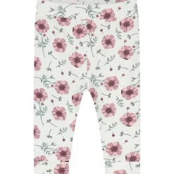 Broeken & Leggings|Broeken*Prénatal newborn broek bloemen wit Ivory White