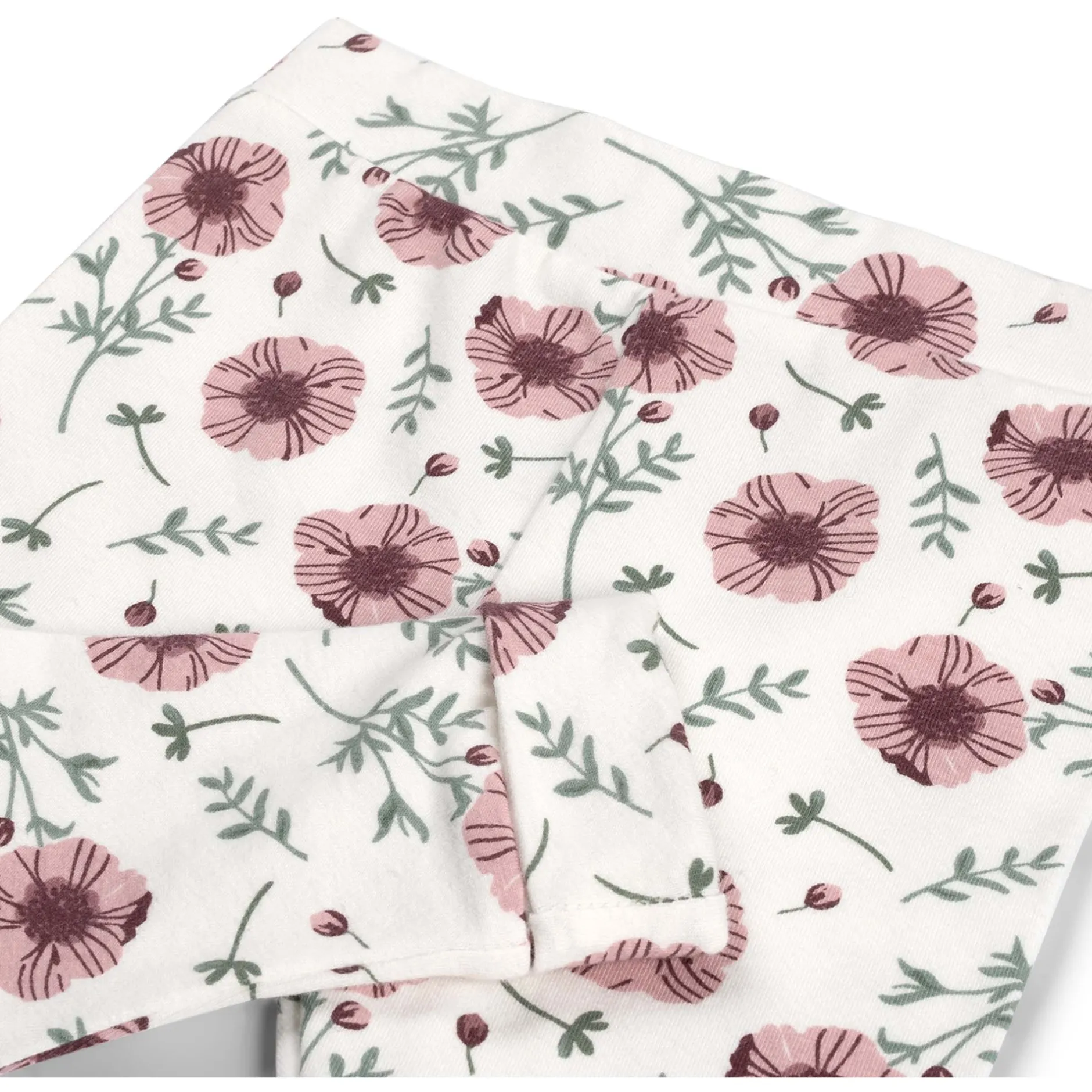 Broeken & Leggings|Broeken*Prénatal newborn broek bloemen wit Ivory White