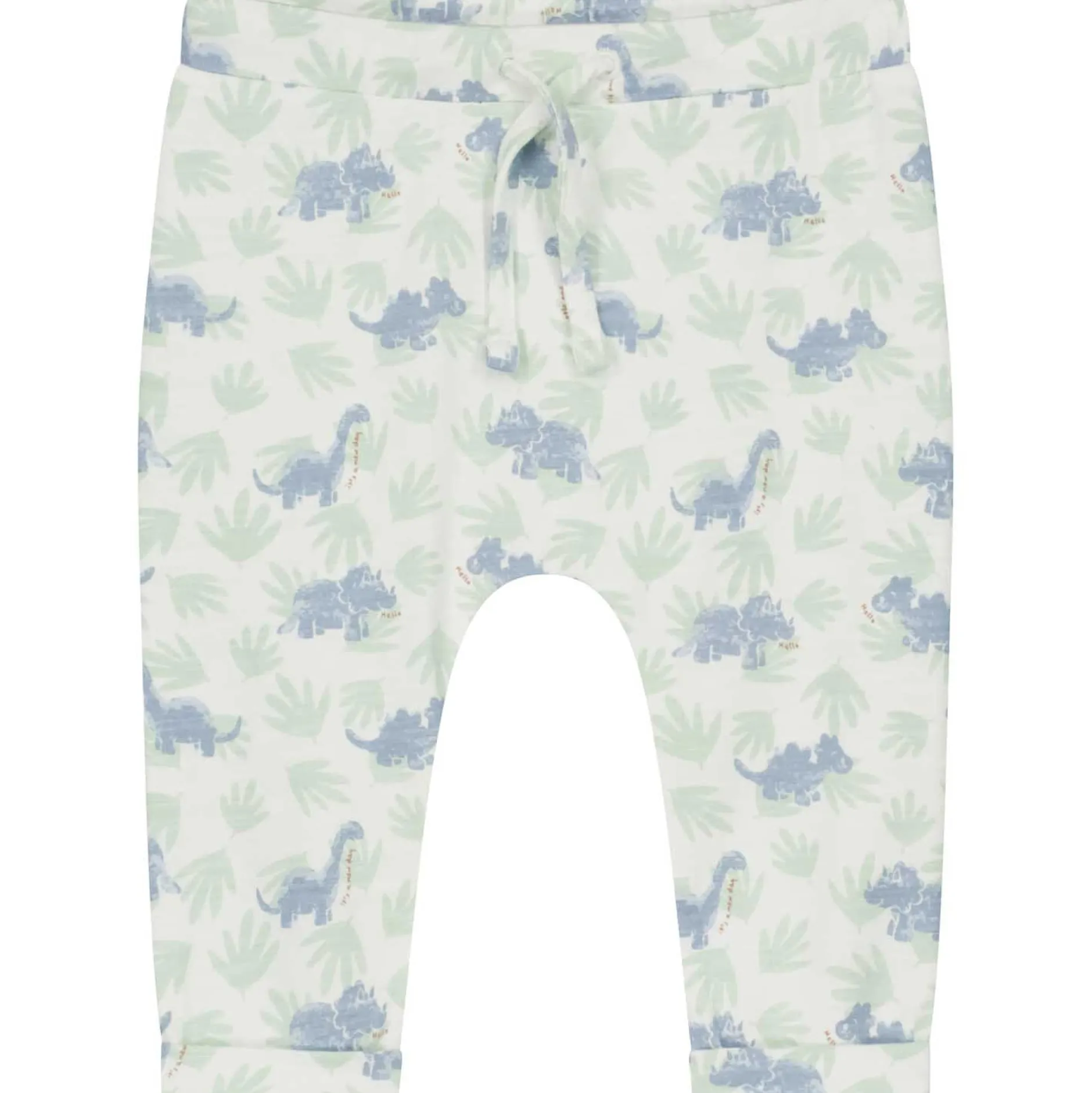 Broeken & Tuinbroeken|Broeken & Leggings*Prénatal newborn broek dierenprint groen Ivory White
