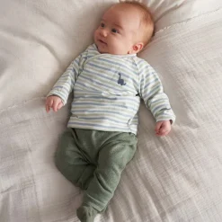 Broeken & Tuinbroeken|Broeken & Leggings*Prénatal newborn broek effen groen Dark Green Melange