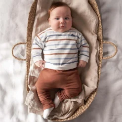 Broeken & Tuinbroeken|Broeken & Leggings*Prénatal newborn broek  effen bruin Brown