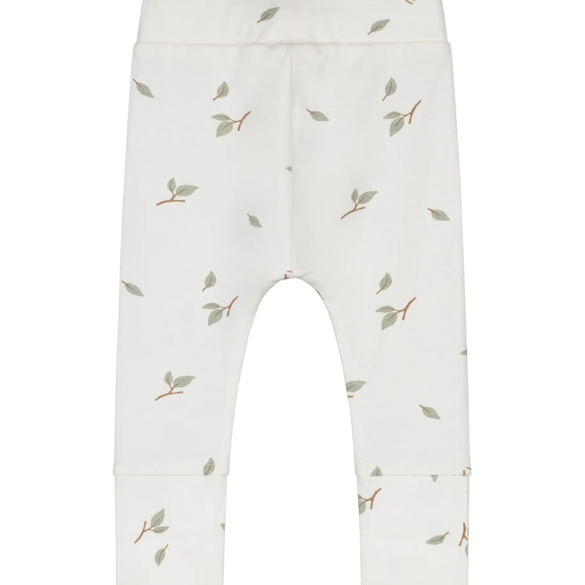 Broeken & Tuinbroeken|Broeken & Leggings*Prénatal newborn broek Pure all over print wit Ivory White