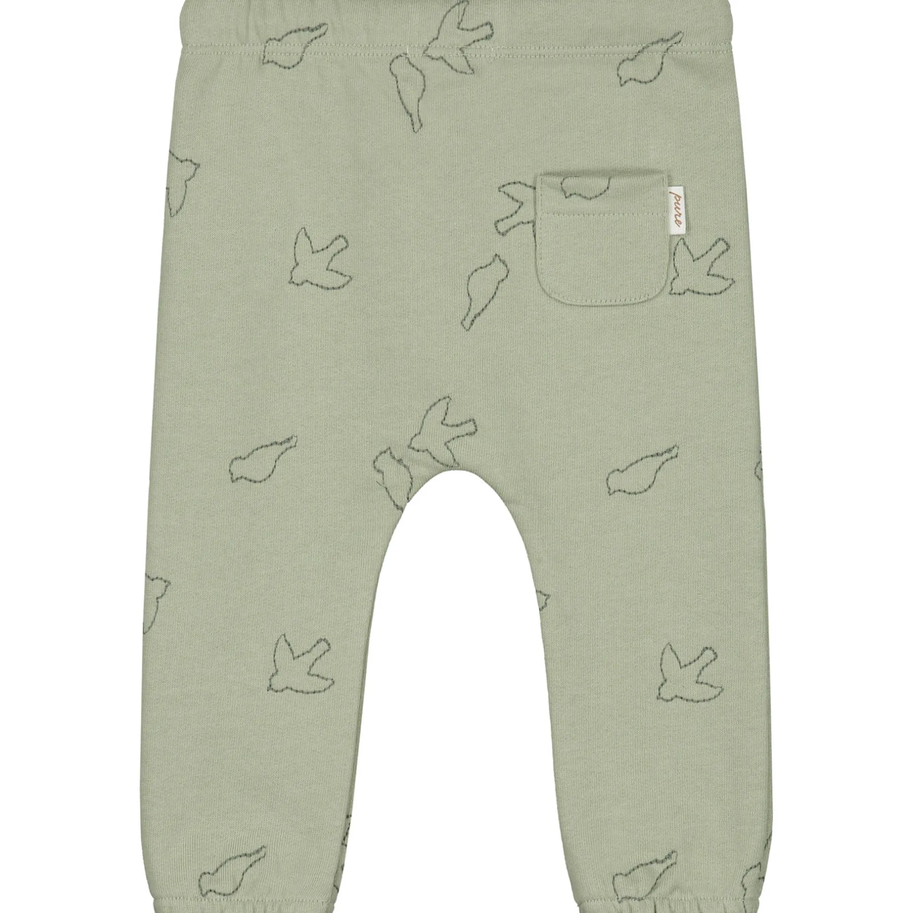 Broeken & Tuinbroeken|Broeken & Leggings*Prénatal newborn broek Pure all over print groen LightGreenshade