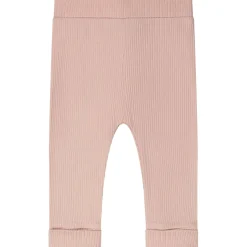 Broeken & Leggings|Broeken*Prénatal newborn broek rib effen roze Powder Pink