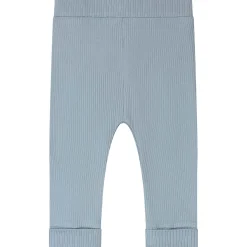 Broeken & Tuinbroeken|Broeken & Leggings*Prénatal newborn broek rib  effen blauw Steel Blue