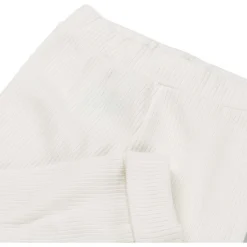 Broeken & Tuinbroeken|Broeken & Leggings*Prénatal newborn broek rib   wit Ivory White