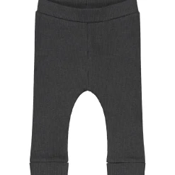 Broeken & Leggings|Broeken*Prénatal newborn broek rib effen antraciet Deep Grey Melange