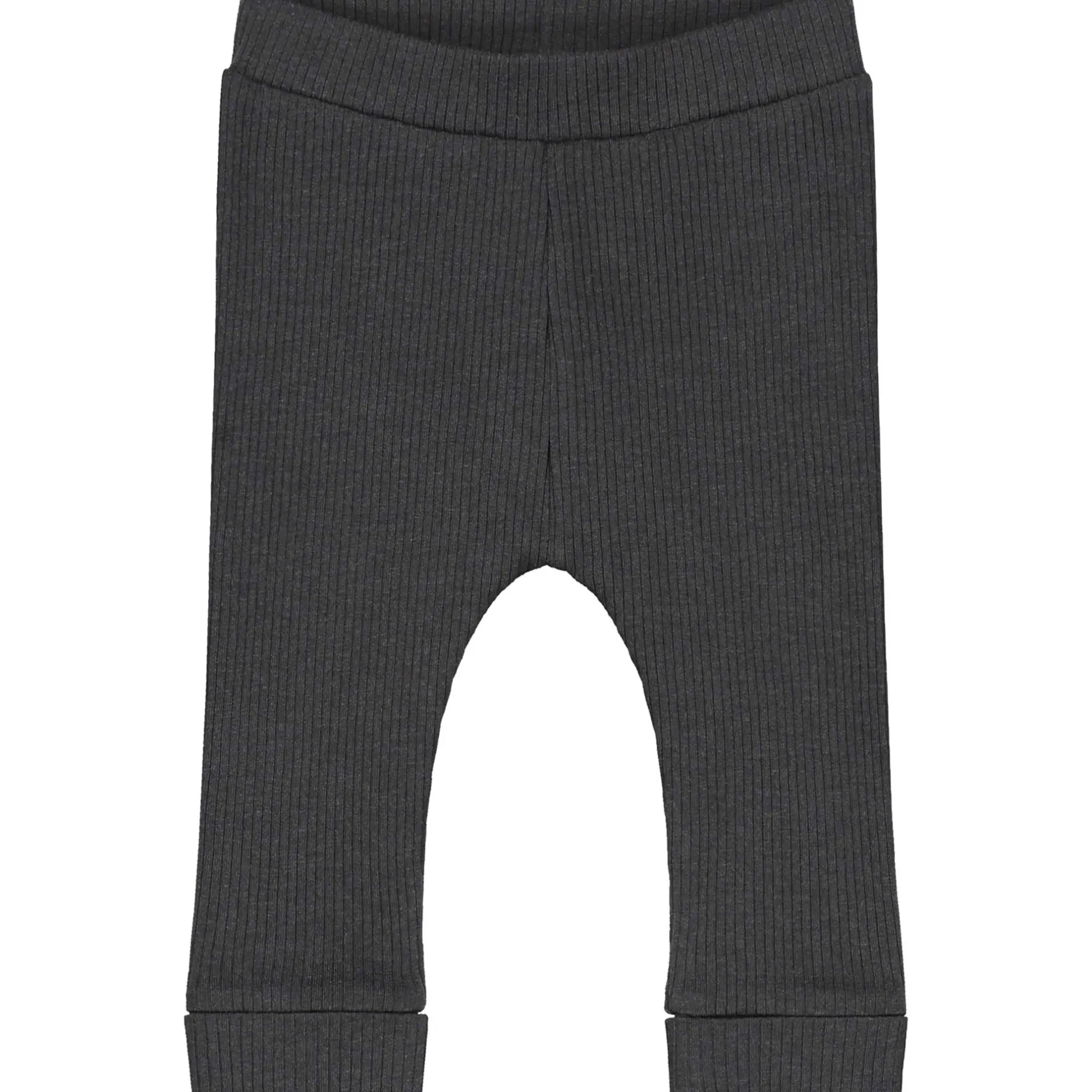Broeken & Leggings|Broeken*Prénatal newborn broek rib effen antraciet Deep Grey Melange