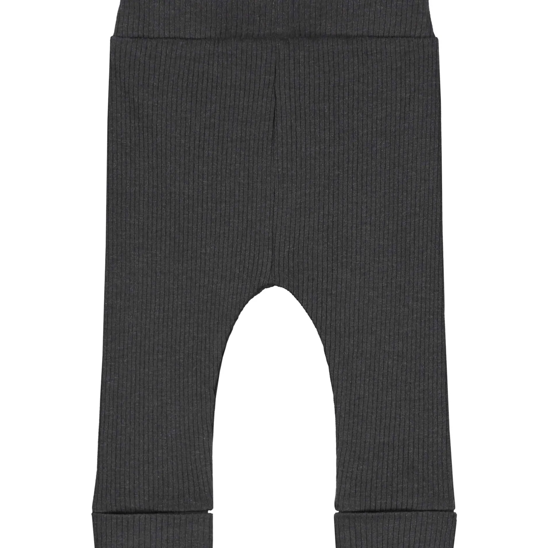 Broeken & Leggings|Broeken*Prénatal newborn broek rib effen antraciet Deep Grey Melange
