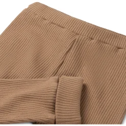 Broeken & Tuinbroeken|Broeken & Leggings*Prénatal newborn broek rib Pure effen bruin Dark Sand Brown