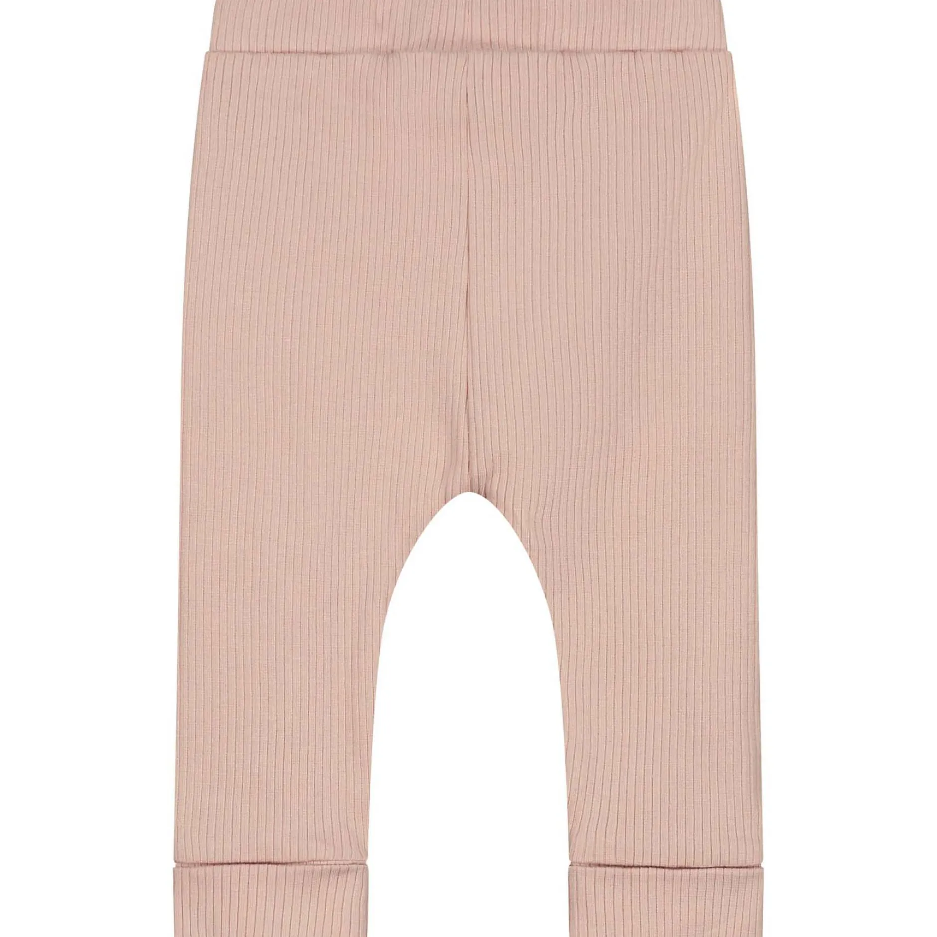 Broeken & Leggings|Broeken*Prénatal newborn broek rib effen roze Pink Shade