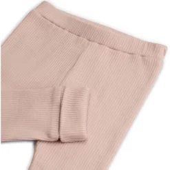 Broeken & Leggings|Broeken*Prénatal newborn broek rib effen roze Pink Shade