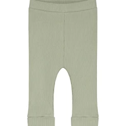 Broeken & Tuinbroeken|Broeken & Leggings*Prénatal newborn broek rib Pure  effen groen LightGreenshade