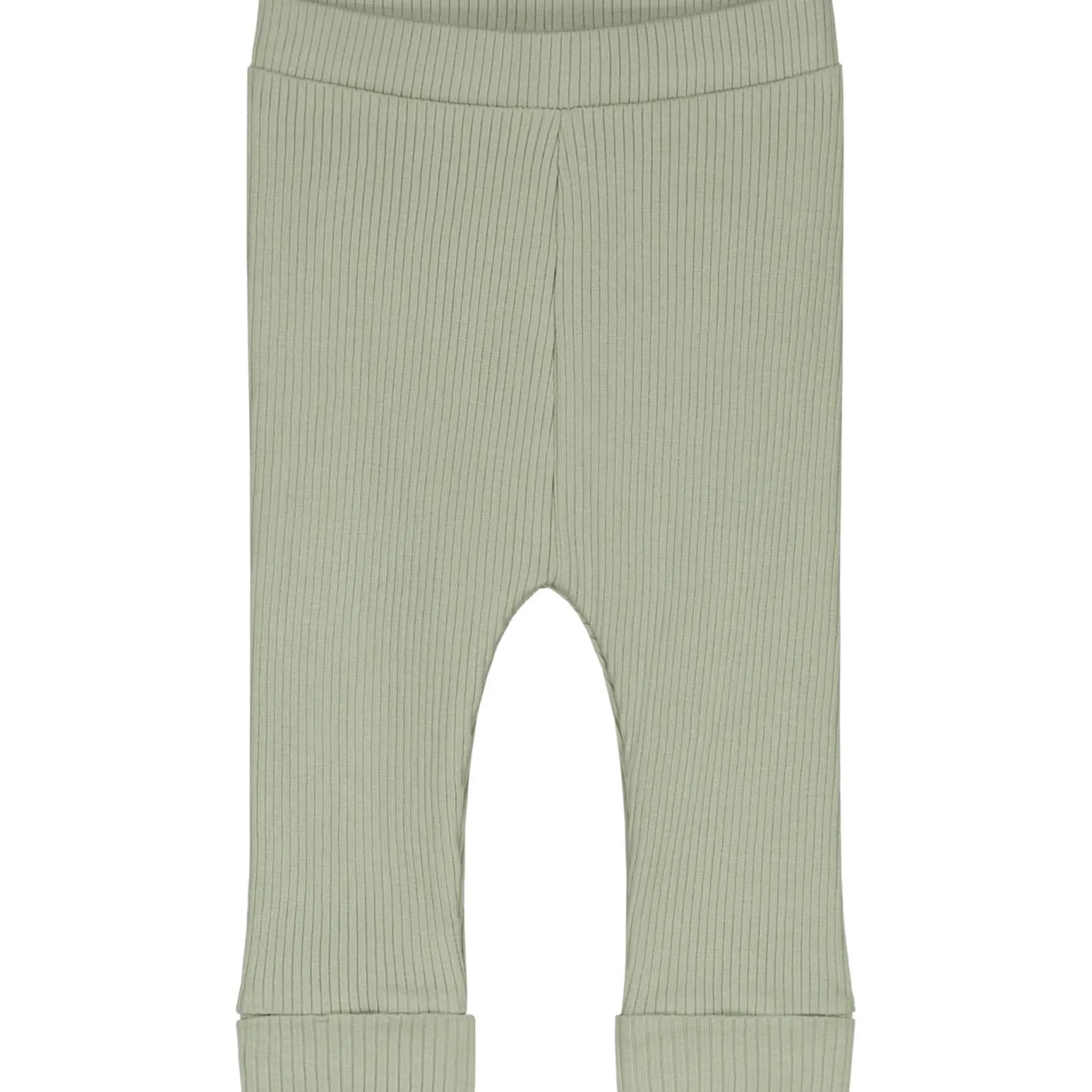Broeken & Tuinbroeken|Broeken & Leggings*Prénatal newborn broek rib Pure effen groen LightGreenshade