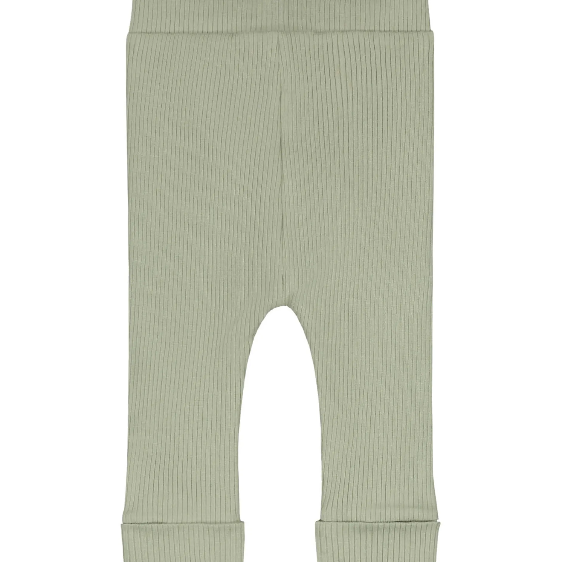 Broeken & Tuinbroeken|Broeken & Leggings*Prénatal newborn broek rib Pure effen groen LightGreenshade