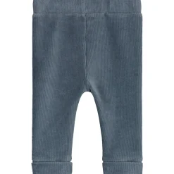 Broeken & Tuinbroeken|Broeken & Leggings*Prénatal newborn broek velours  effen blauw Steel Blue