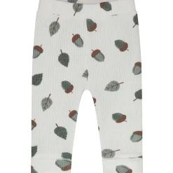 Broeken & Tuinbroeken|Broeken*Prénatal newborn broek wafel all over print wit Ivory White