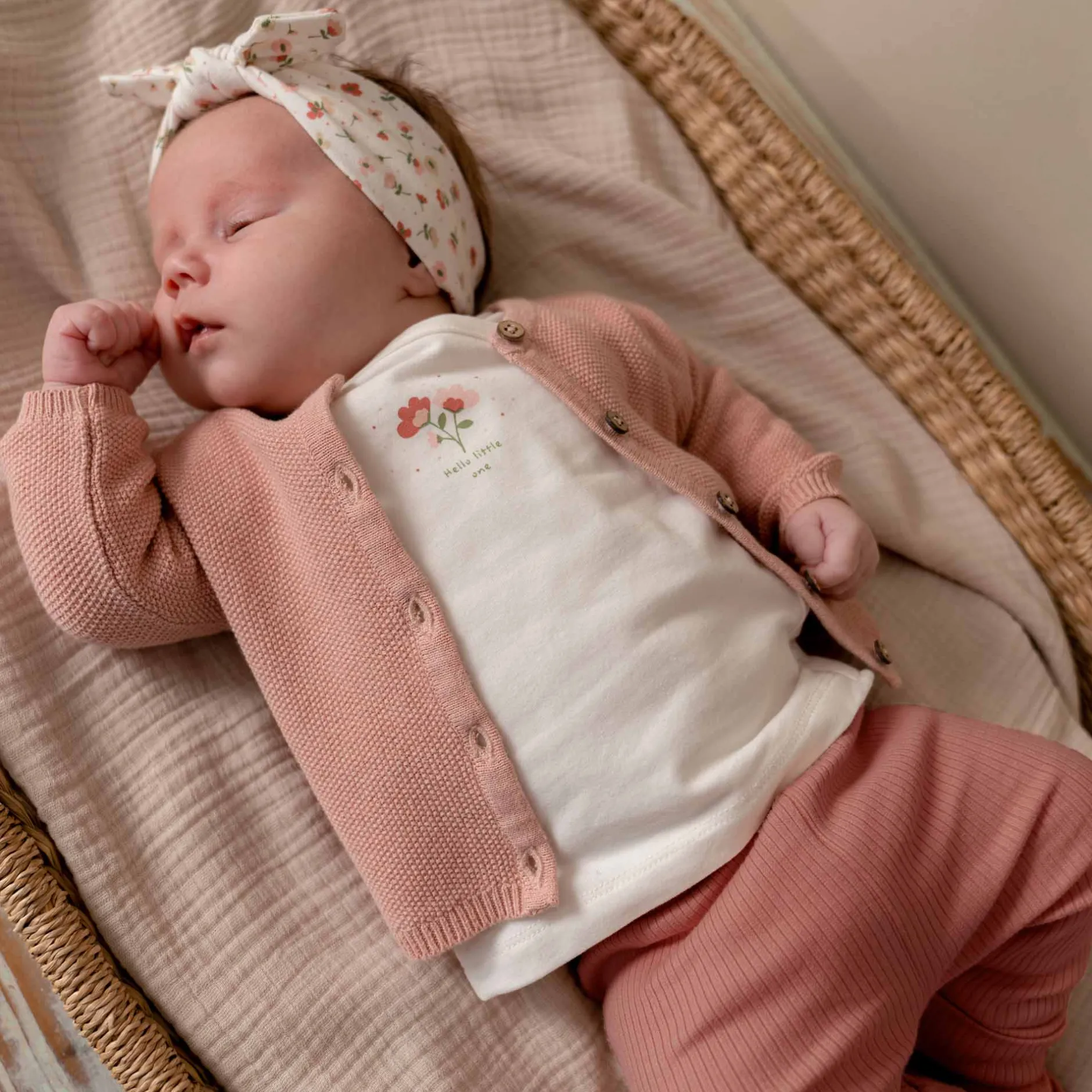 Accessoires|Accessoires*Prénatal newborn haarbanden 2-pack roze Powder Pink
