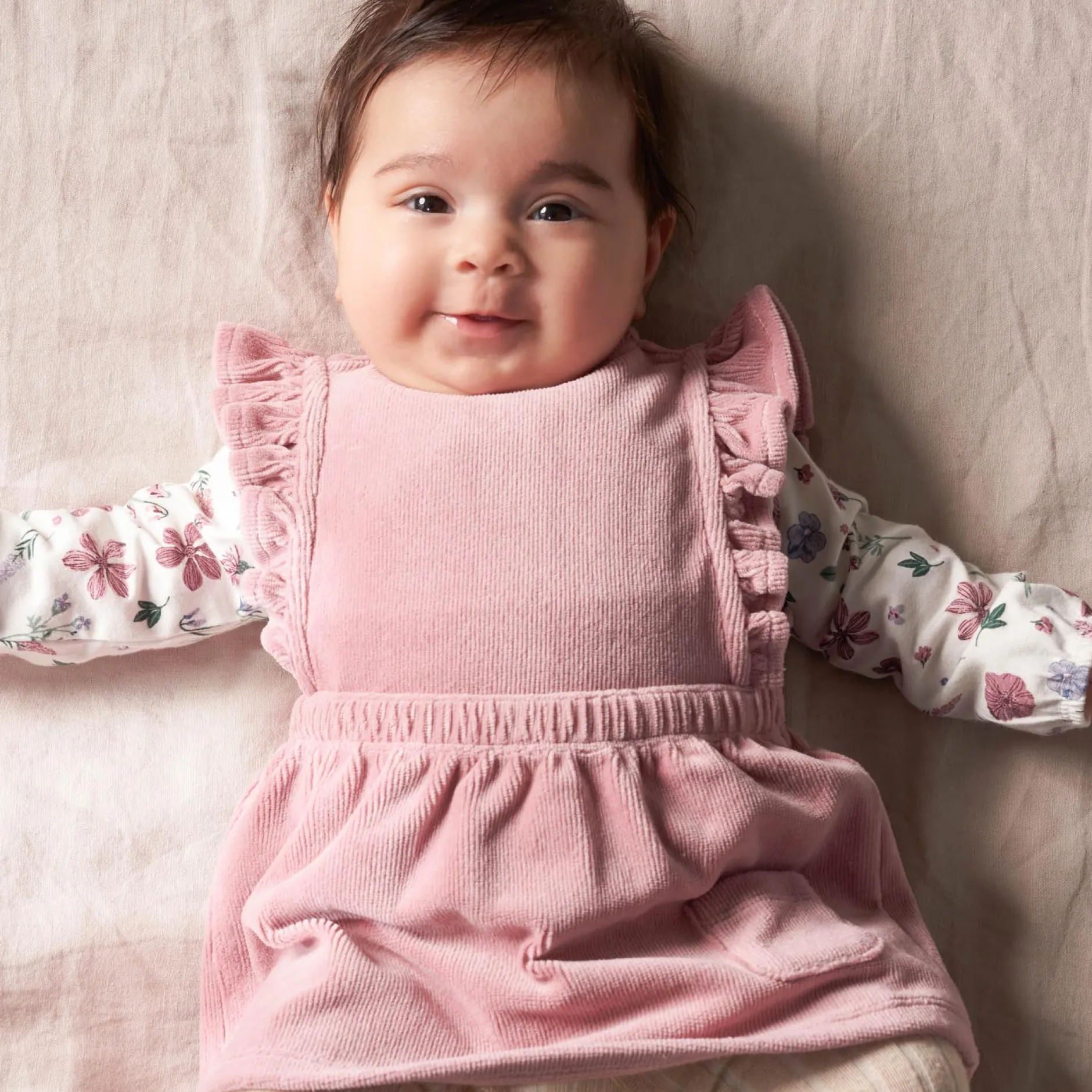 Jurken & Rokken|Jurken & Rokken*Prénatal newborn jurk mouwloos effen roze Violet Pink