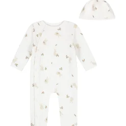 Boxpakjes|Boxpakjes & Jumpsuits*Prénatal newborn kledingset konijn lange mouwen dierenprint multi Ivory White