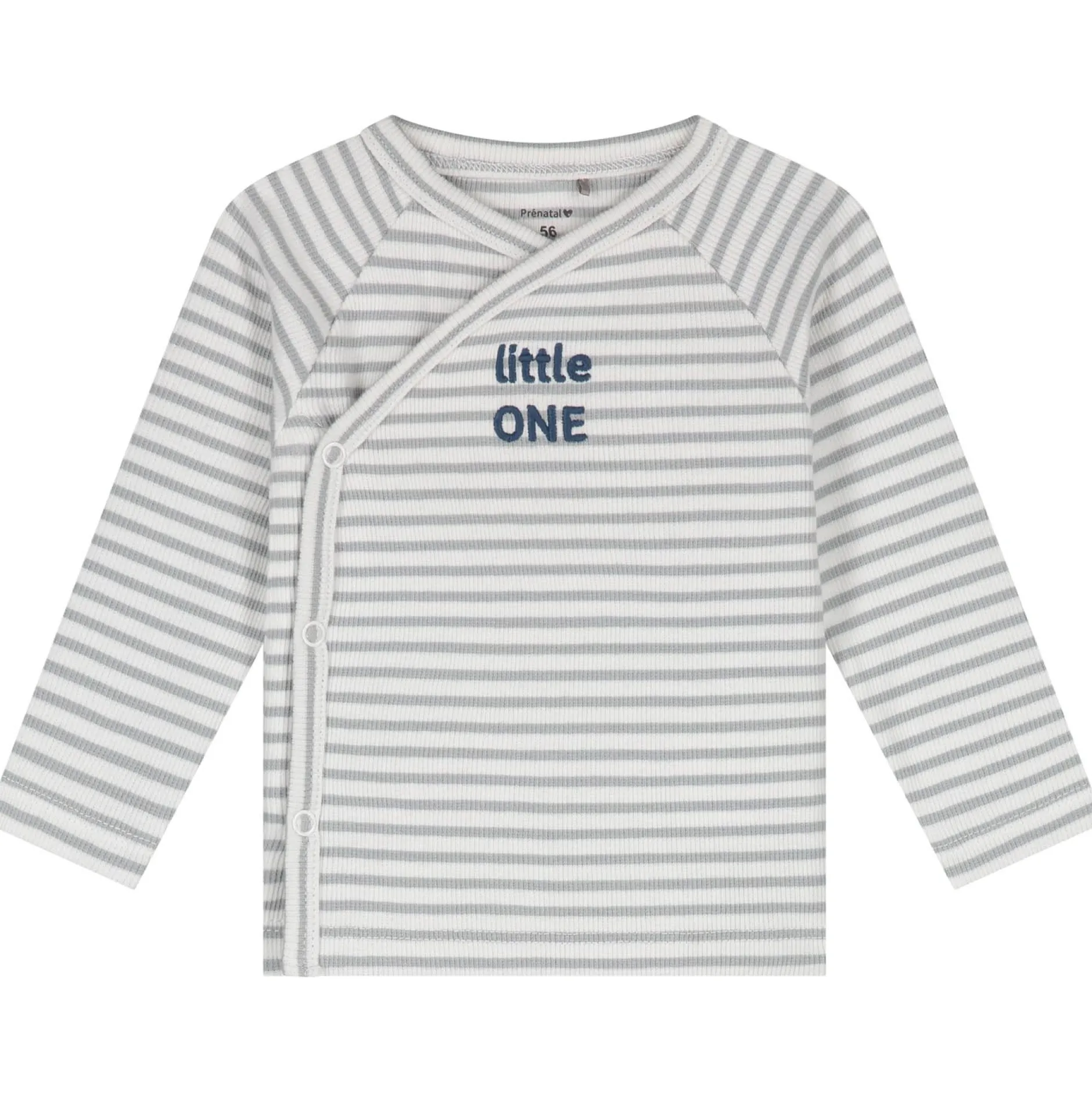 Boxpakjes & Jumpsuits|Boxpakjes*Prénatal newborn kledingset rib streep lange mouwen strepen grijs Soft Blue Grey