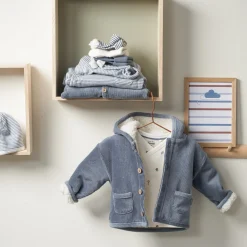 Accessoires|Accessoires*Prénatal newborn muts   blauw Steel Blue