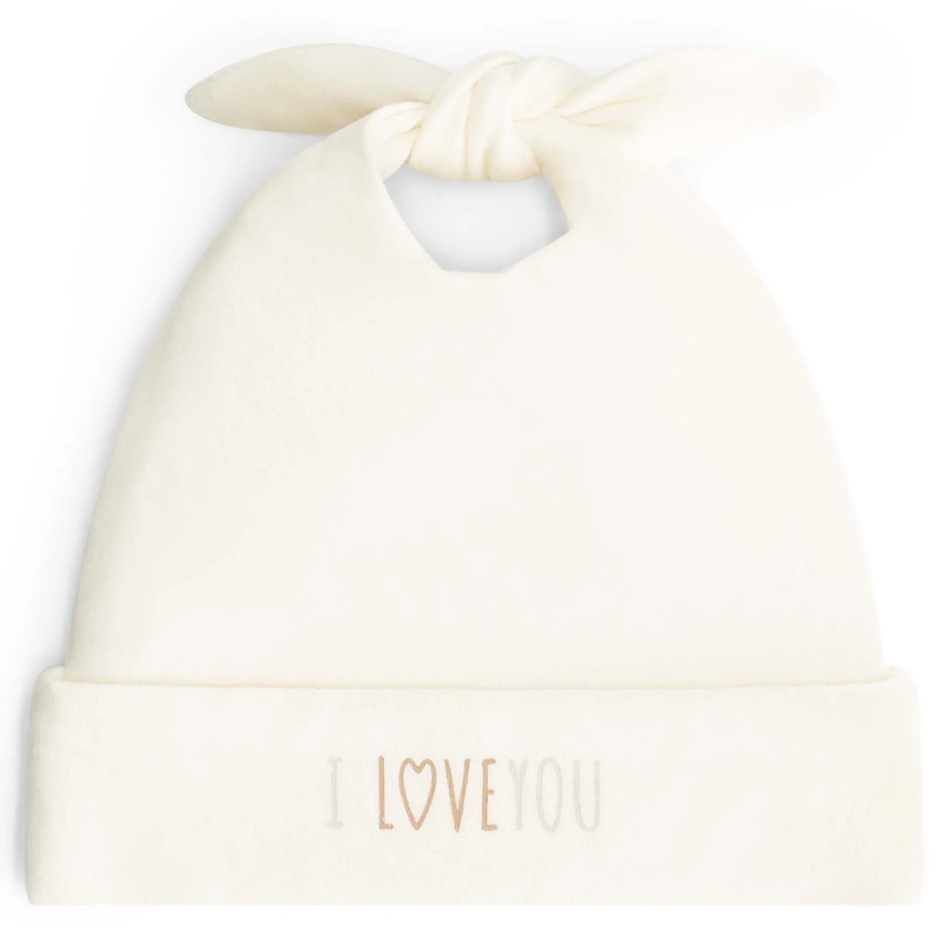 Feestartikelen|Kraamcadeaus*Prénatal newborn muts i love White