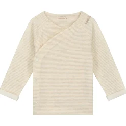 Shirts & Blouses|Shirts & Blouses*Prénatal newborn overslagshirt lange mouwen effen beige Beigebrown