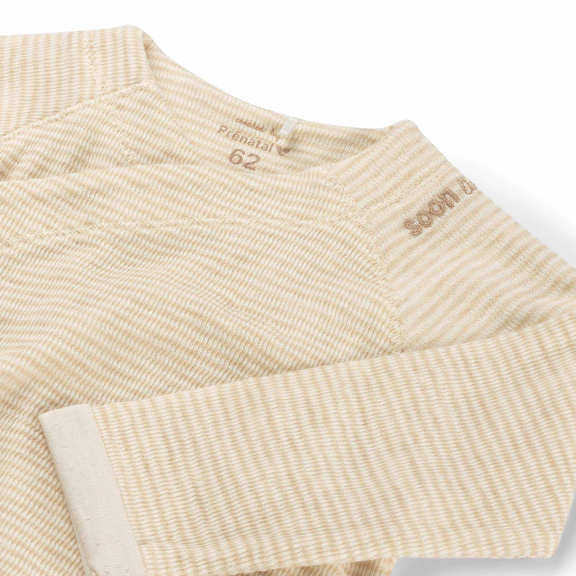 Shirts & Blouses|Shirts & Blouses*Prénatal newborn overslagshirt lange mouwen effen beige Beigebrown