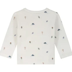 Shirts & Blouses|Shirts & Blouses*Prénatal newborn overslagshirt lange mouwen bladeren wit Ivory White