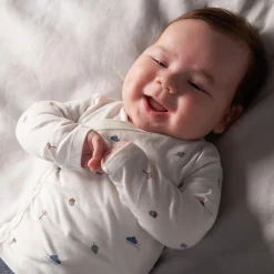 Shirts & Blouses|Shirts & Blouses*Prénatal newborn overslagshirt lange mouwen bladeren wit Ivory White