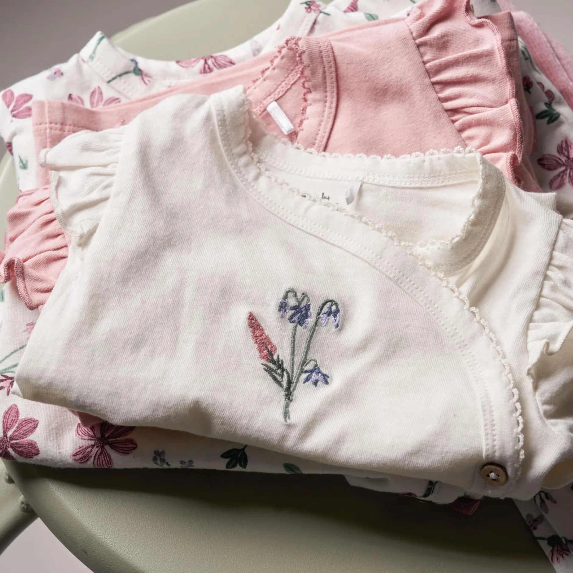 Shirts & Blouses|Shirts & Blouses*Prénatal newborn overslagshirt lange mouwen printopdruk roze Pink