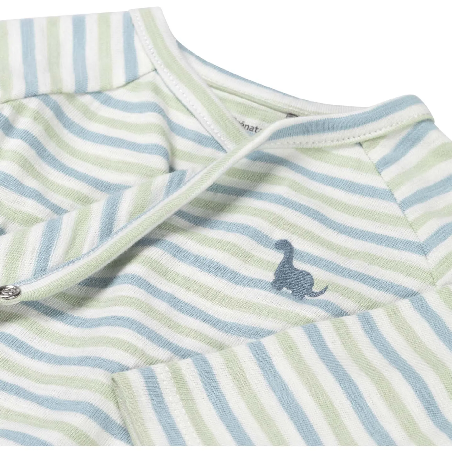 Shirts & Blouses|Shirts & Blouses*Prénatal newborn overslagshirt lange mouwen strepen groen Dark Green Melange