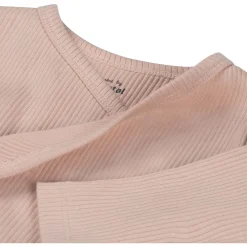 Shirts & Blouses|Shirts & Blouses*Prénatal newborn overslagshirt rib lange mouwen effen roze Powder Pink