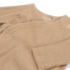 Shirts & Blouses|Shirts & Blouses*Prénatal newborn overslagshirt rib lange mouwen effen taupe Soft Taupe Brown