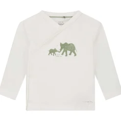Shirts & Blouses|Shirts & Blouses*Prénatal newborn overslagshirt lange mouwen printopdruk wit Ivory White