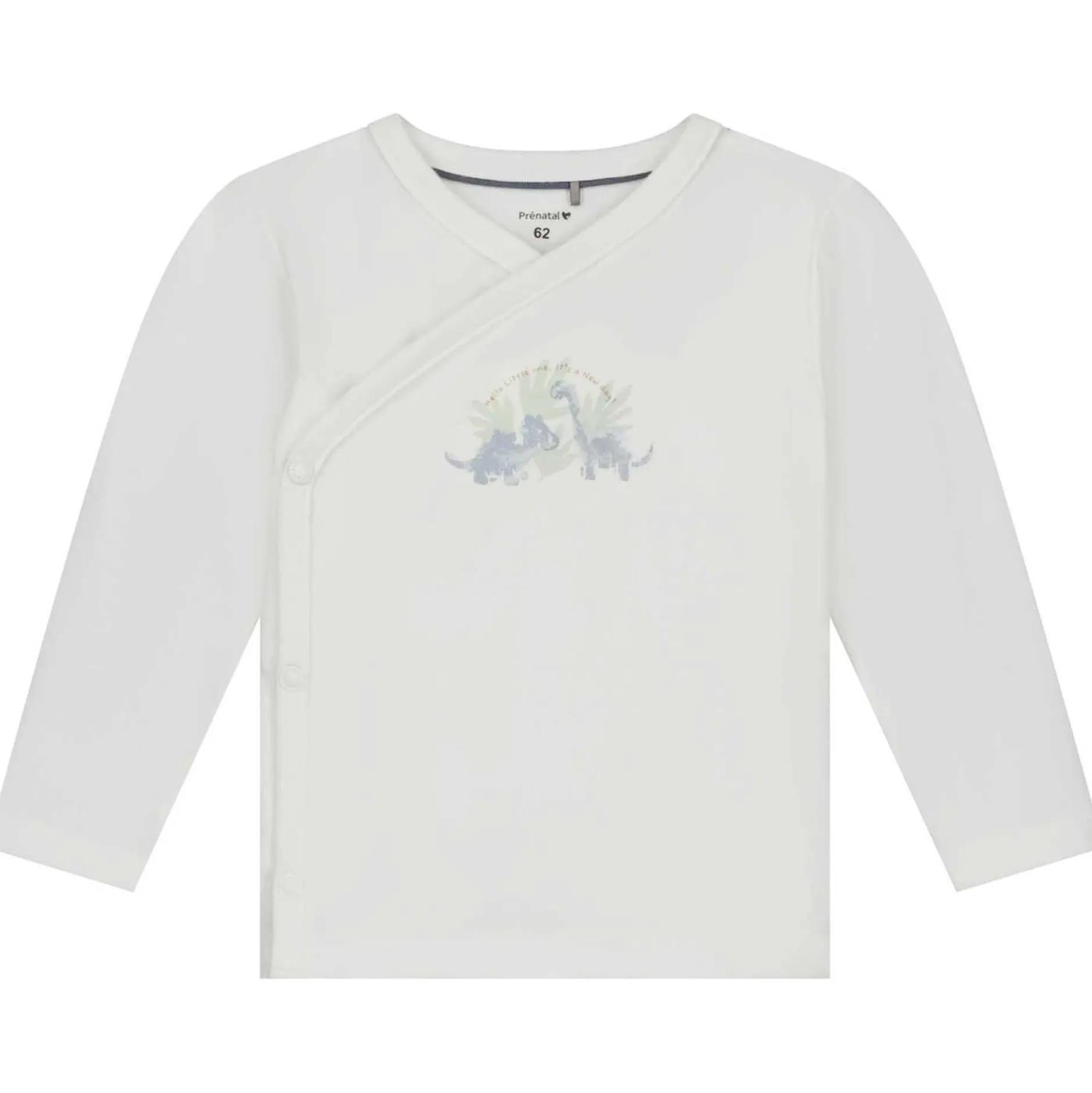 Shirts & Blouses|Shirts & Blouses*Prénatal newborn overslagshirt lange mouwen printopdruk wit Ivory White