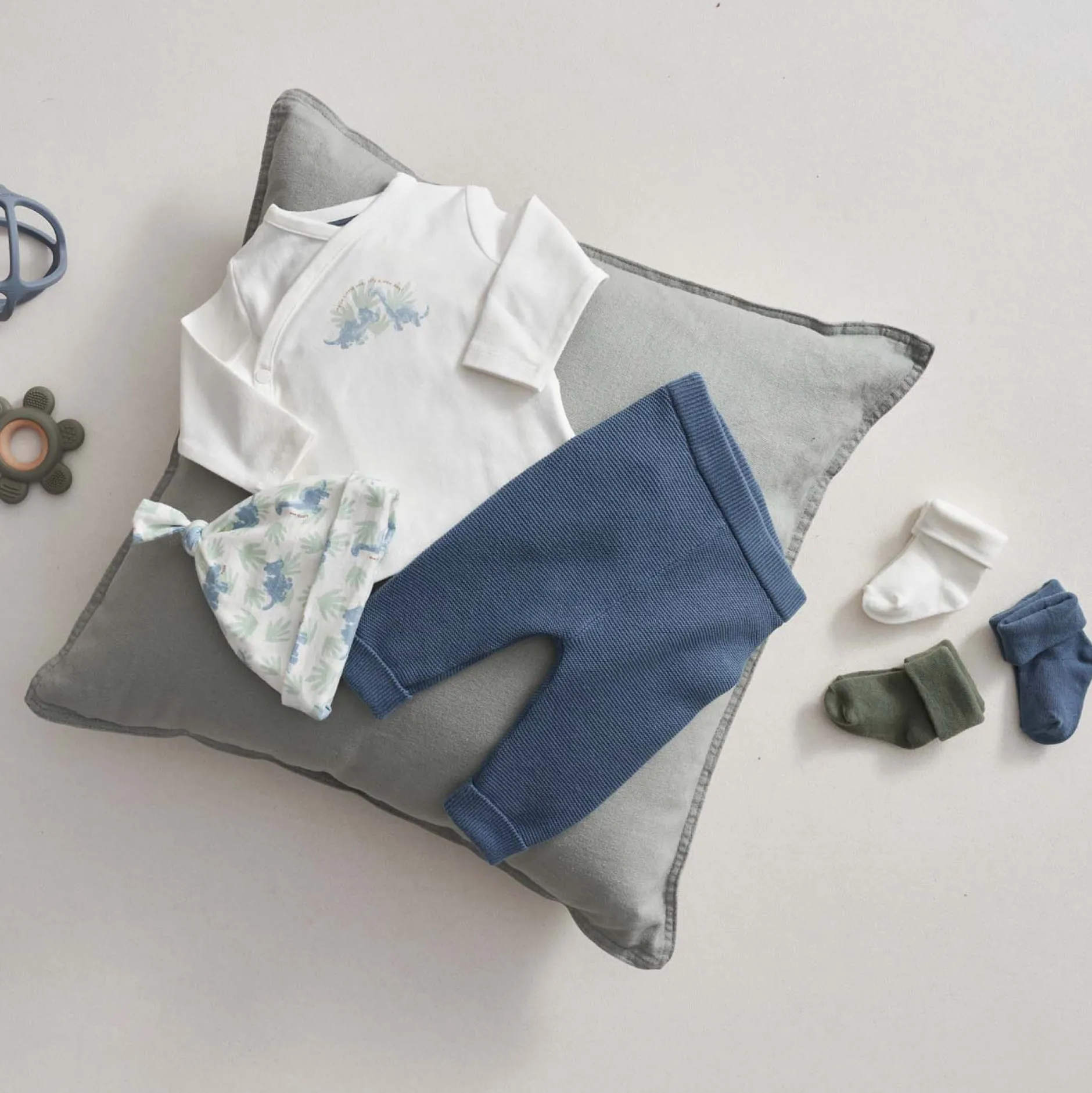 Shirts & Blouses|Shirts & Blouses*Prénatal newborn overslagshirt lange mouwen printopdruk wit Ivory White