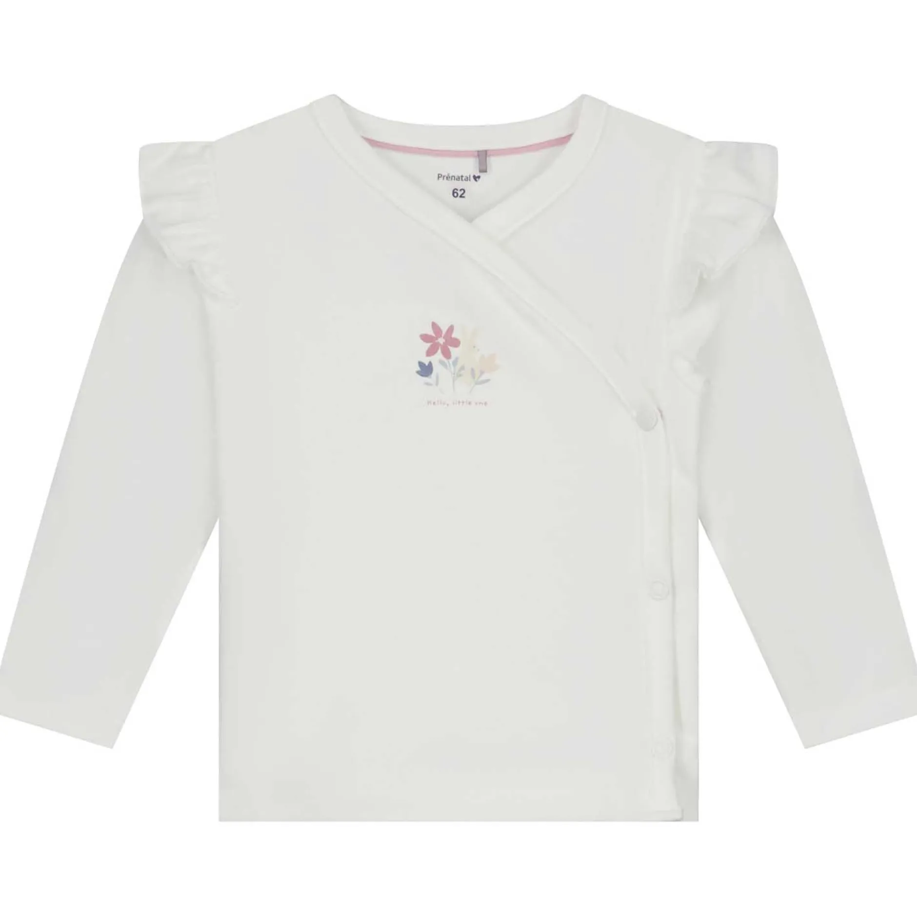 Shirts & Blouses|Shirts & Blouses*Prénatal newborn overslagshirt lange mouwen printopdruk wit Ivory White