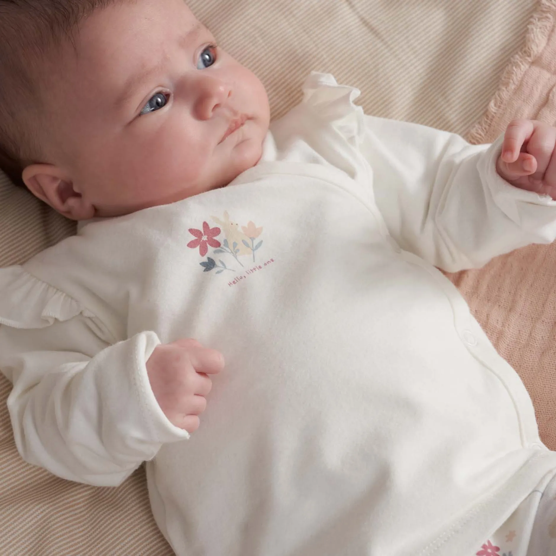 Shirts & Blouses|Shirts & Blouses*Prénatal newborn overslagshirt lange mouwen printopdruk wit Ivory White