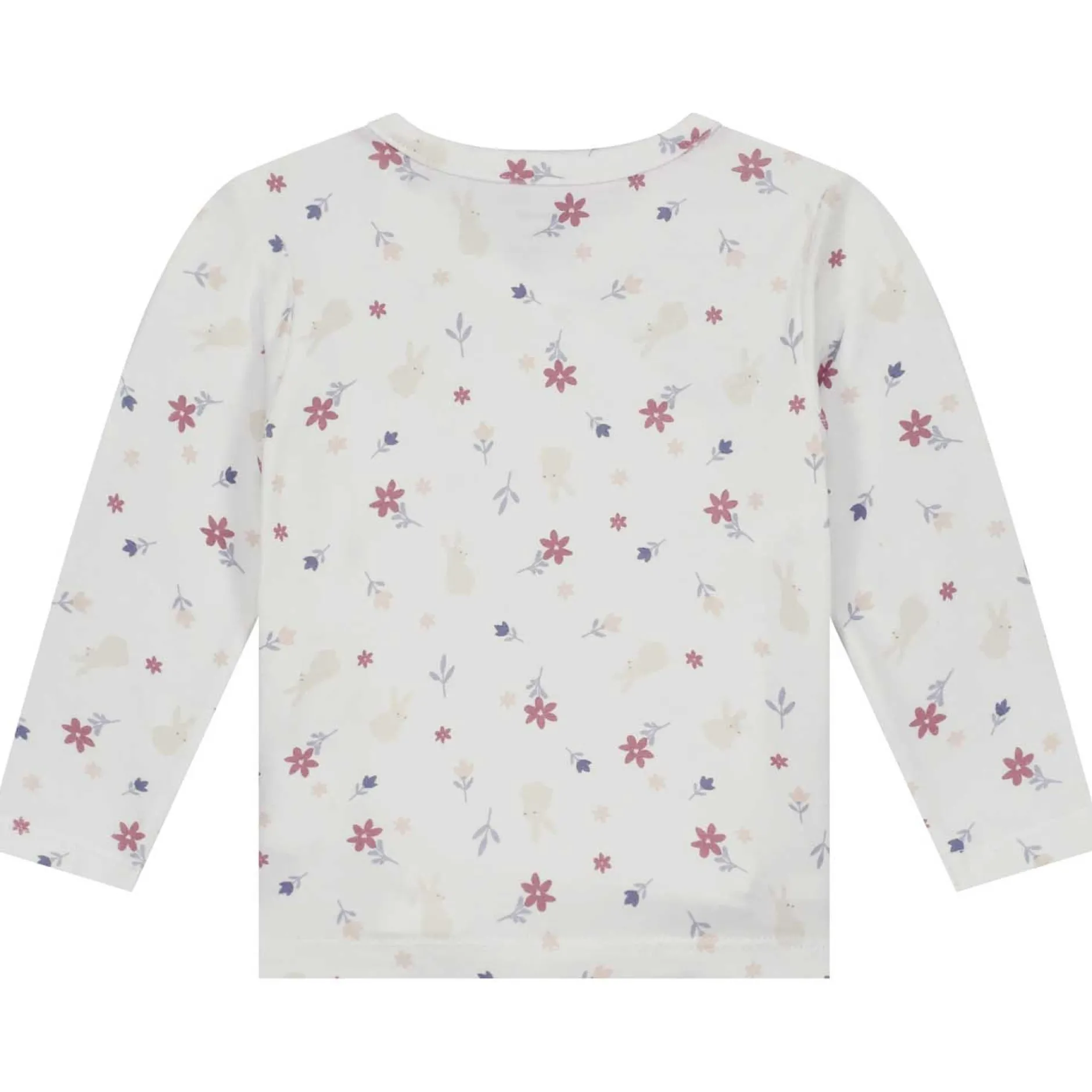Shirts & Blouses|Shirts & Blouses*Prénatal newborn overslagshirt lange mouwen all over print wit Ivory White