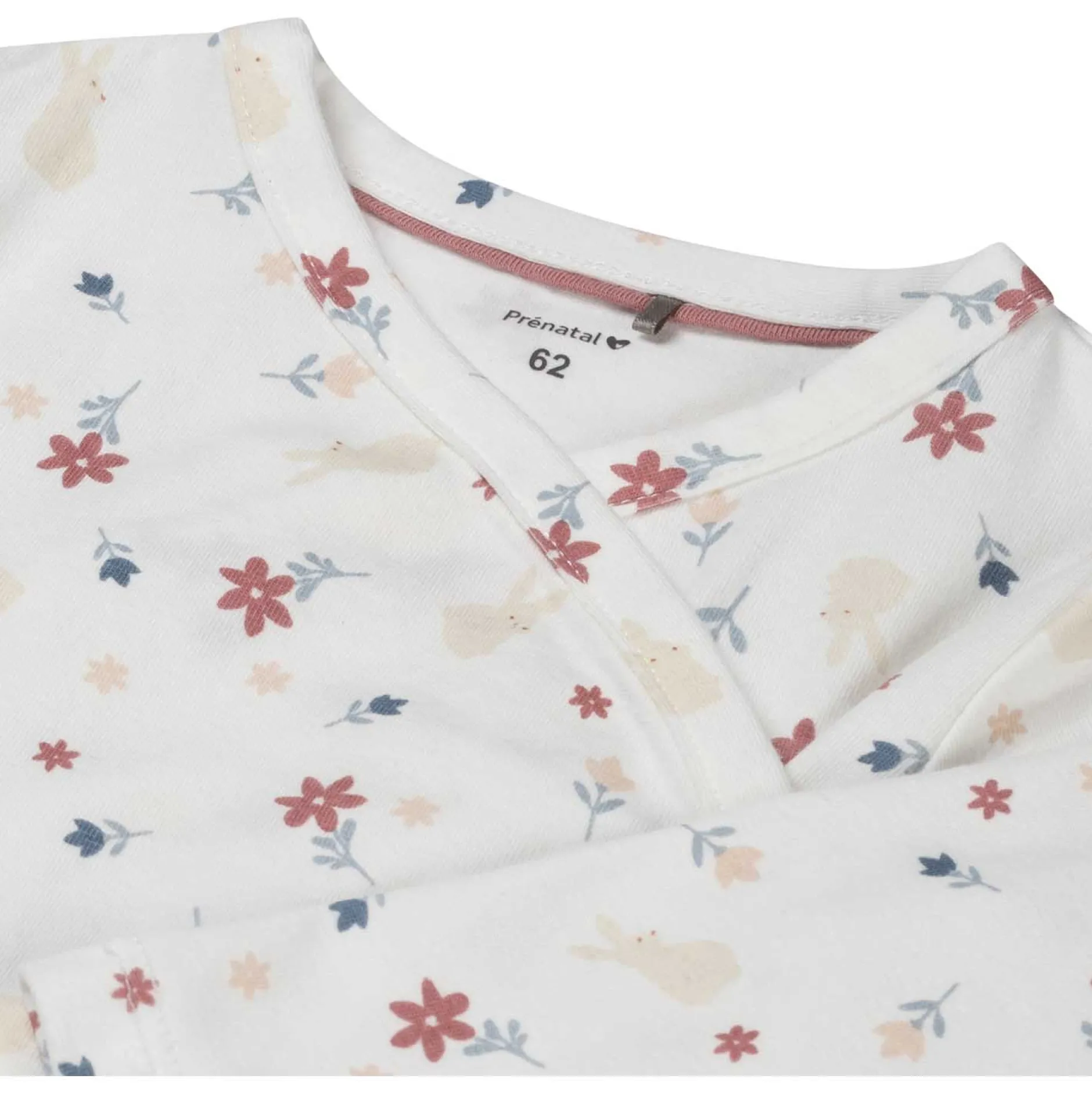 Shirts & Blouses|Shirts & Blouses*Prénatal newborn overslagshirt lange mouwen all over print wit Ivory White
