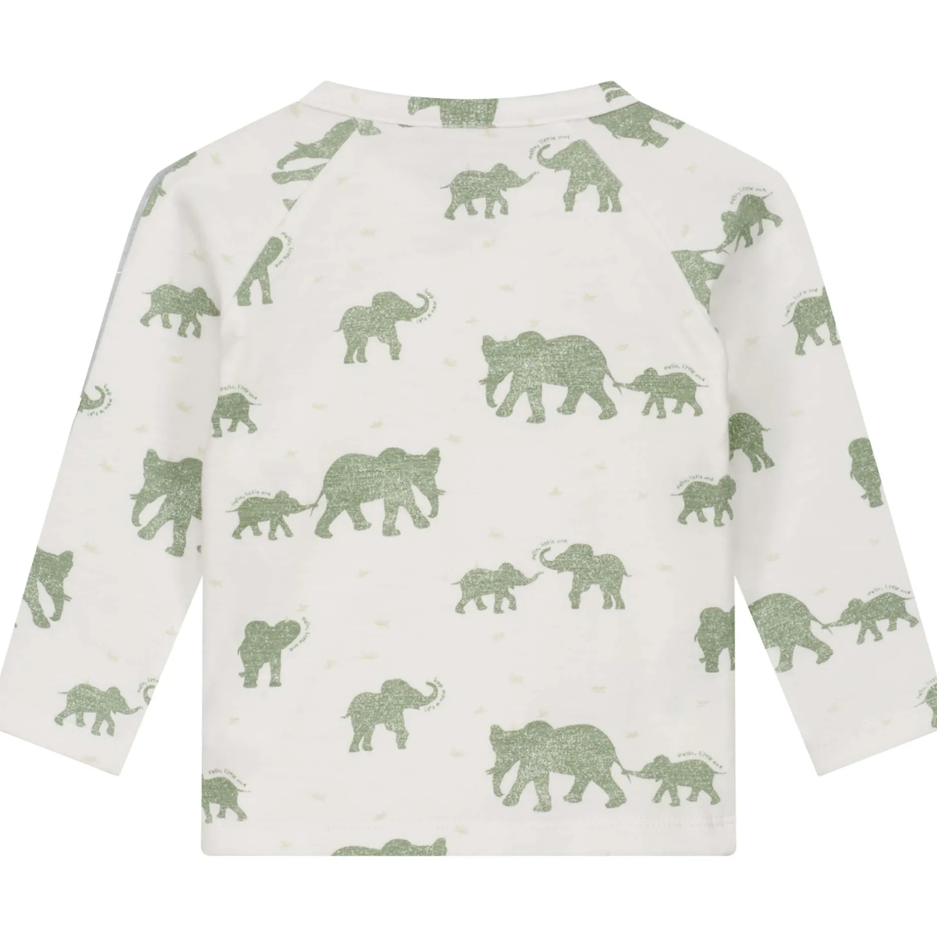Shirts & Blouses|Shirts & Blouses*Prénatal newborn overslagshirt lange mouwen dierenprint groen Green Shade