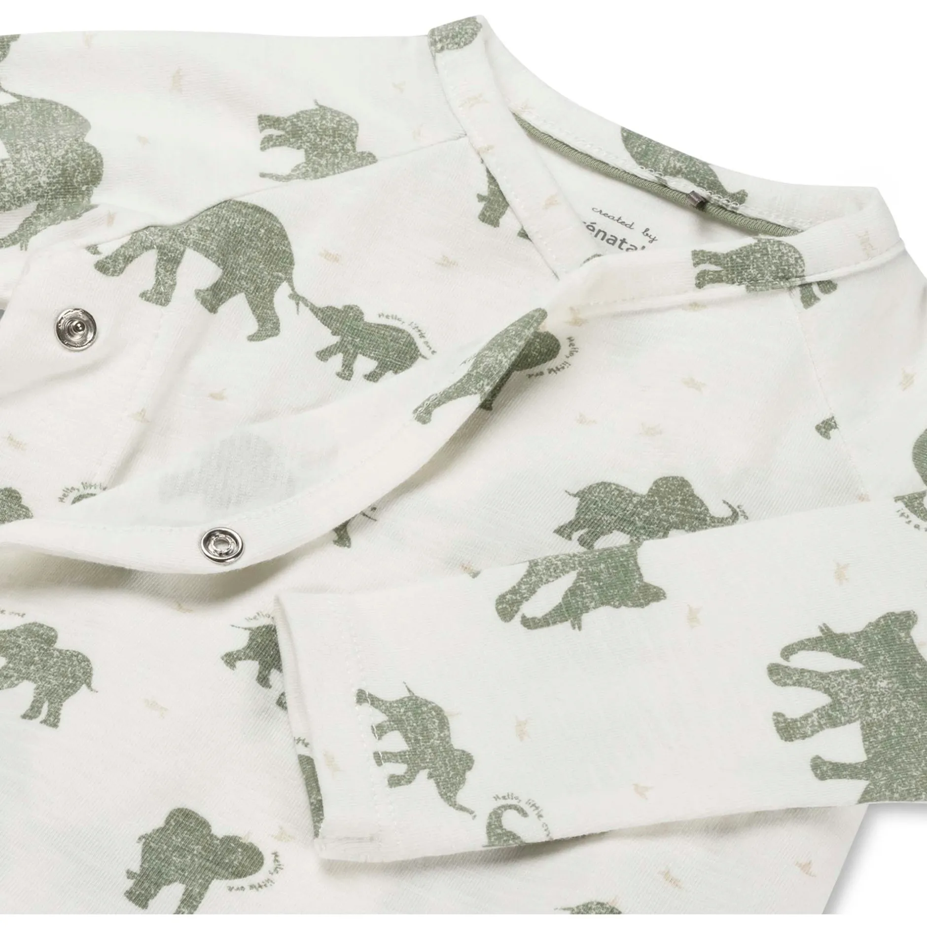 Shirts & Blouses|Shirts & Blouses*Prénatal newborn overslagshirt lange mouwen dierenprint groen Green Shade