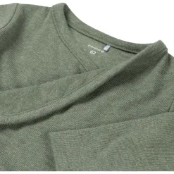 Shirts & Blouses|Shirts & Blouses*Prénatal newborn overslagshirt lange mouwen effen groen Dark Green Melange