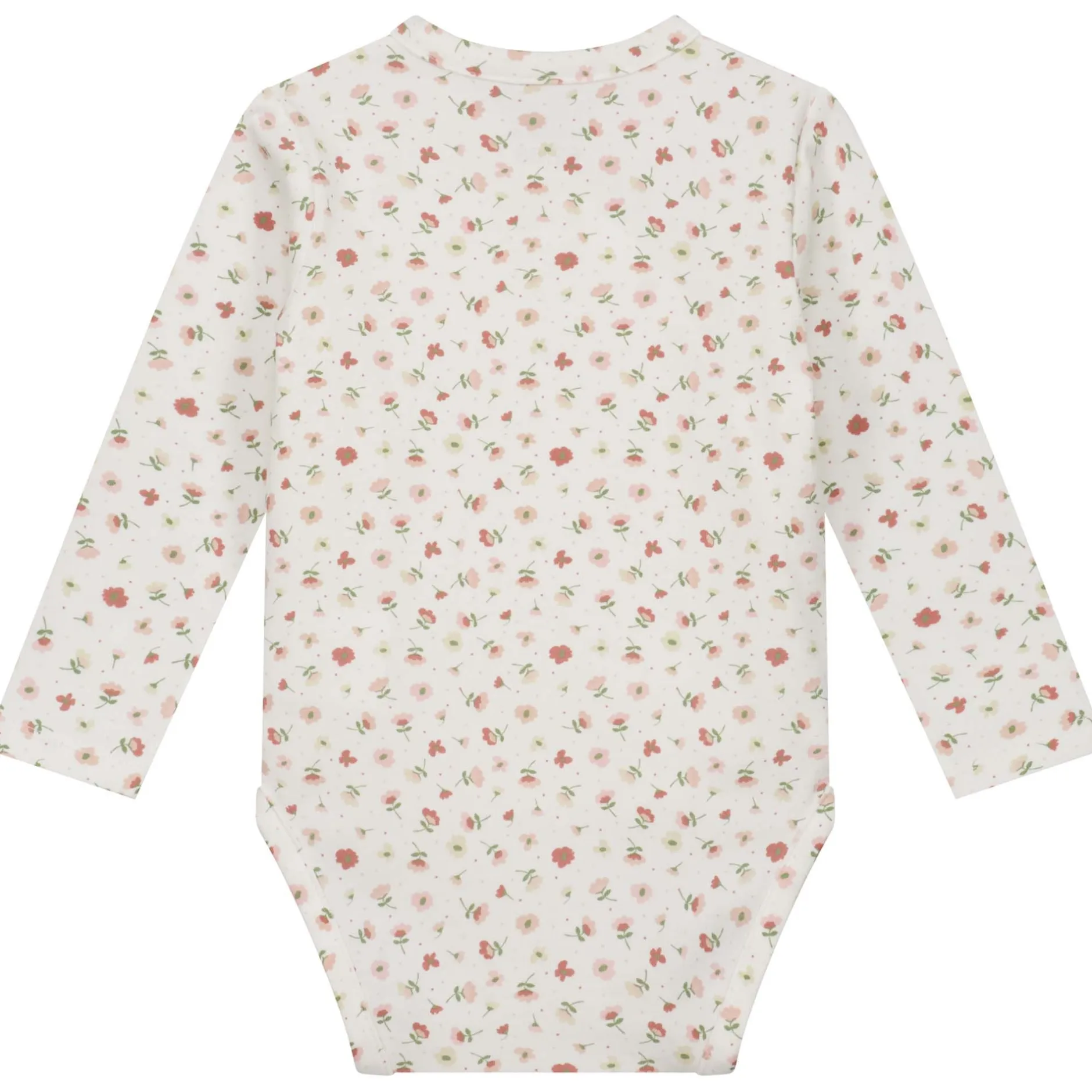 Rompers|Rompers*Prénatal newborn romper lange mouwen all over print roze Powder Pink