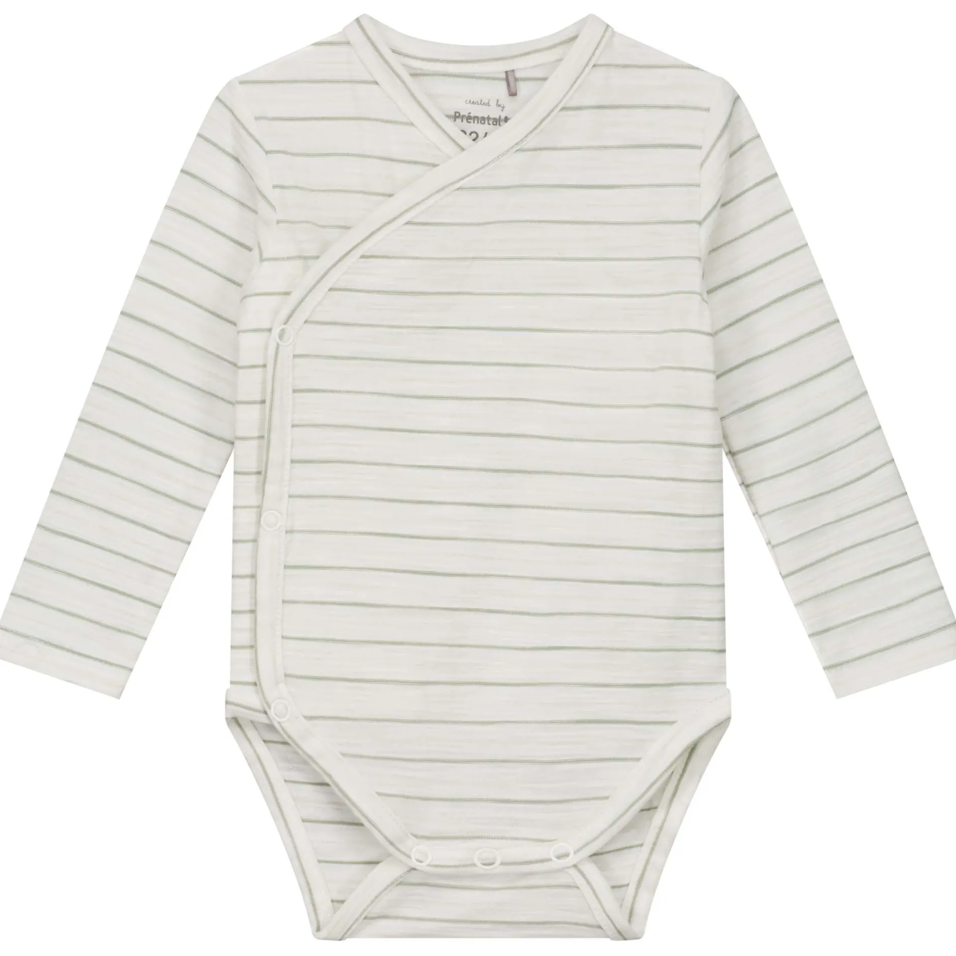 Rompers|Rompers*Prénatal newborn romper lange mouwen strepen groen Green Shade