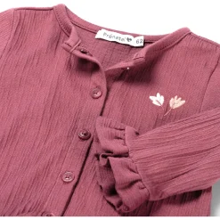Shirts & Blouses|Shirts & Blouses*Prénatal newborn shirt lange mouwen effen paars Dark Grapepurple