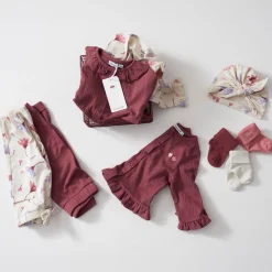 Shirts & Blouses|Shirts & Blouses*Prénatal newborn shirt lange mouwen effen paars Dark Grapepurple