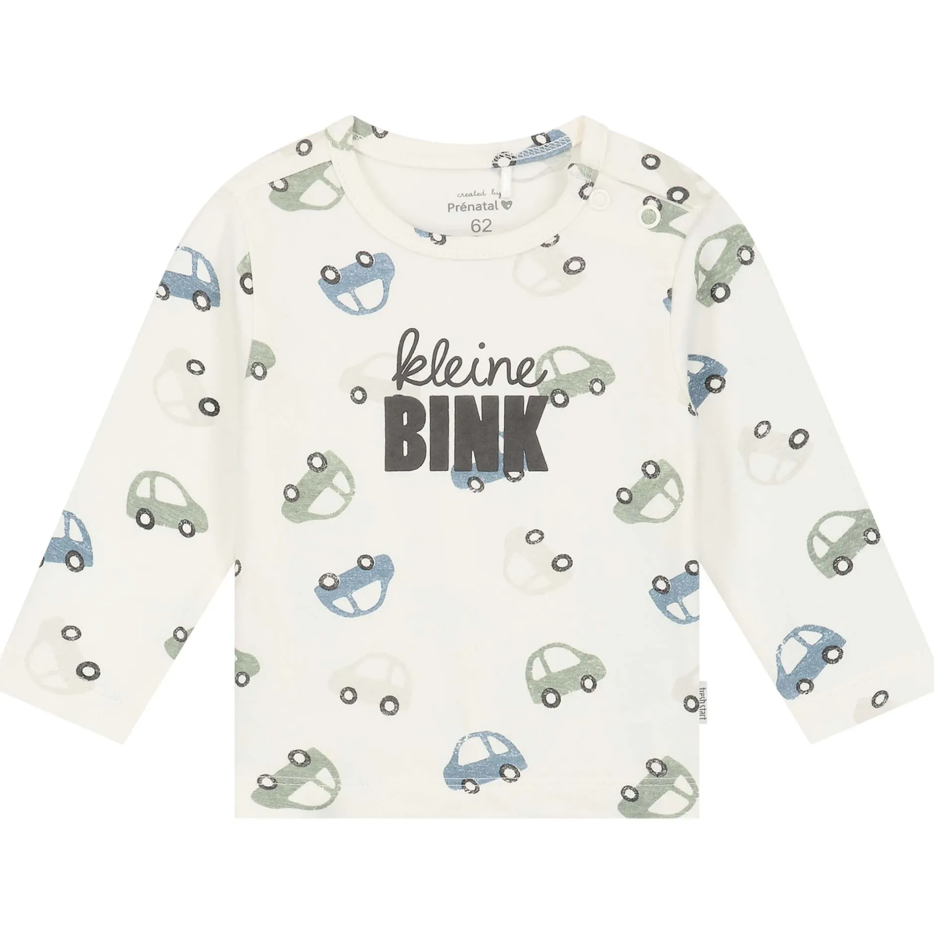 Shirts & Blouses|Shirts & Blouses*Prénatal newborn shirt lange mouwen tekst wit Ivory White